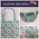 Large Tote Bag - Daisy Blue